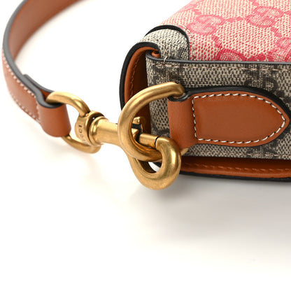 Gucci X DANS LE VERT GG Supreme Monogram Cuoio Web Mini Retro Interlocking G Top Handle Beige Rosso Ebony Harness Brown 10 of 12
