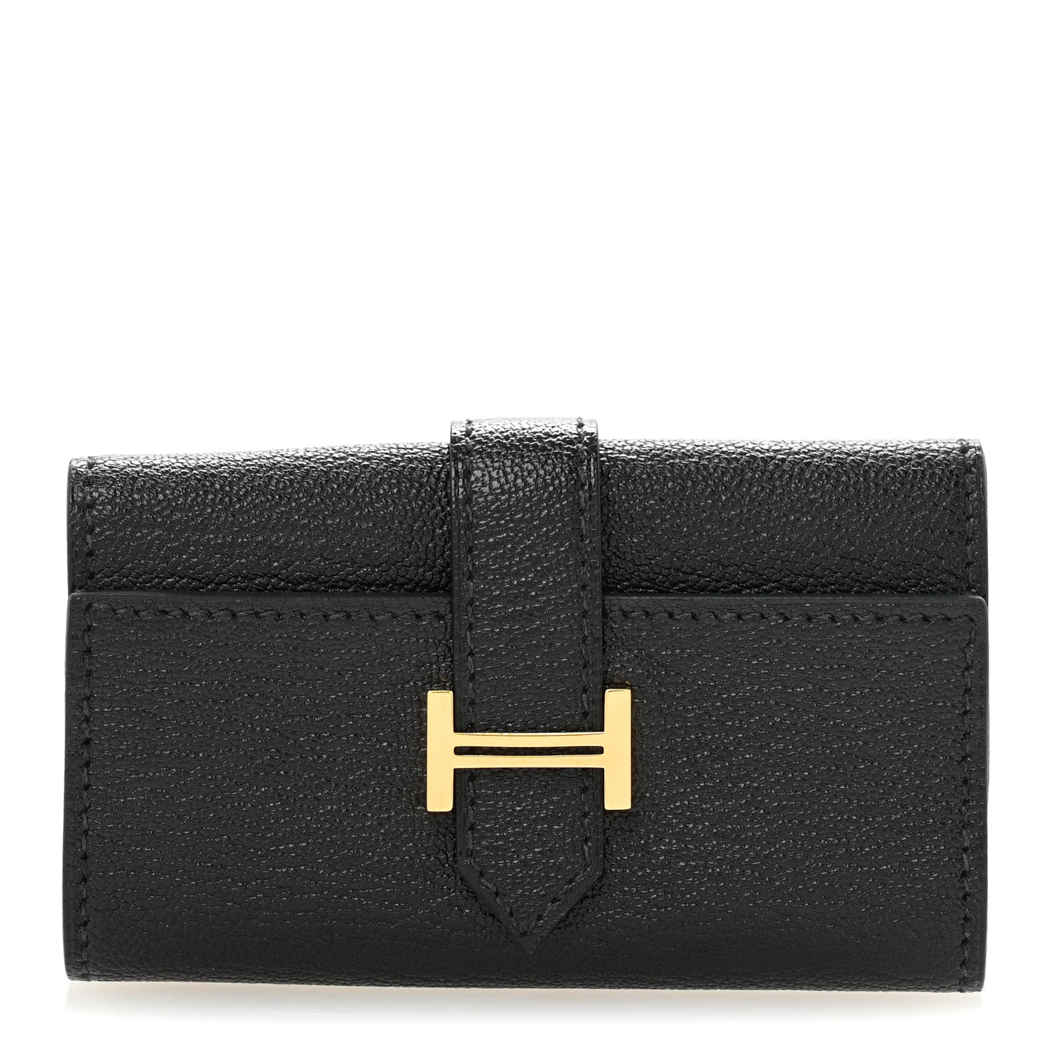 Hermes Chevre Mysore Bearn Multicles 4 Key Holder Black 1 of 9