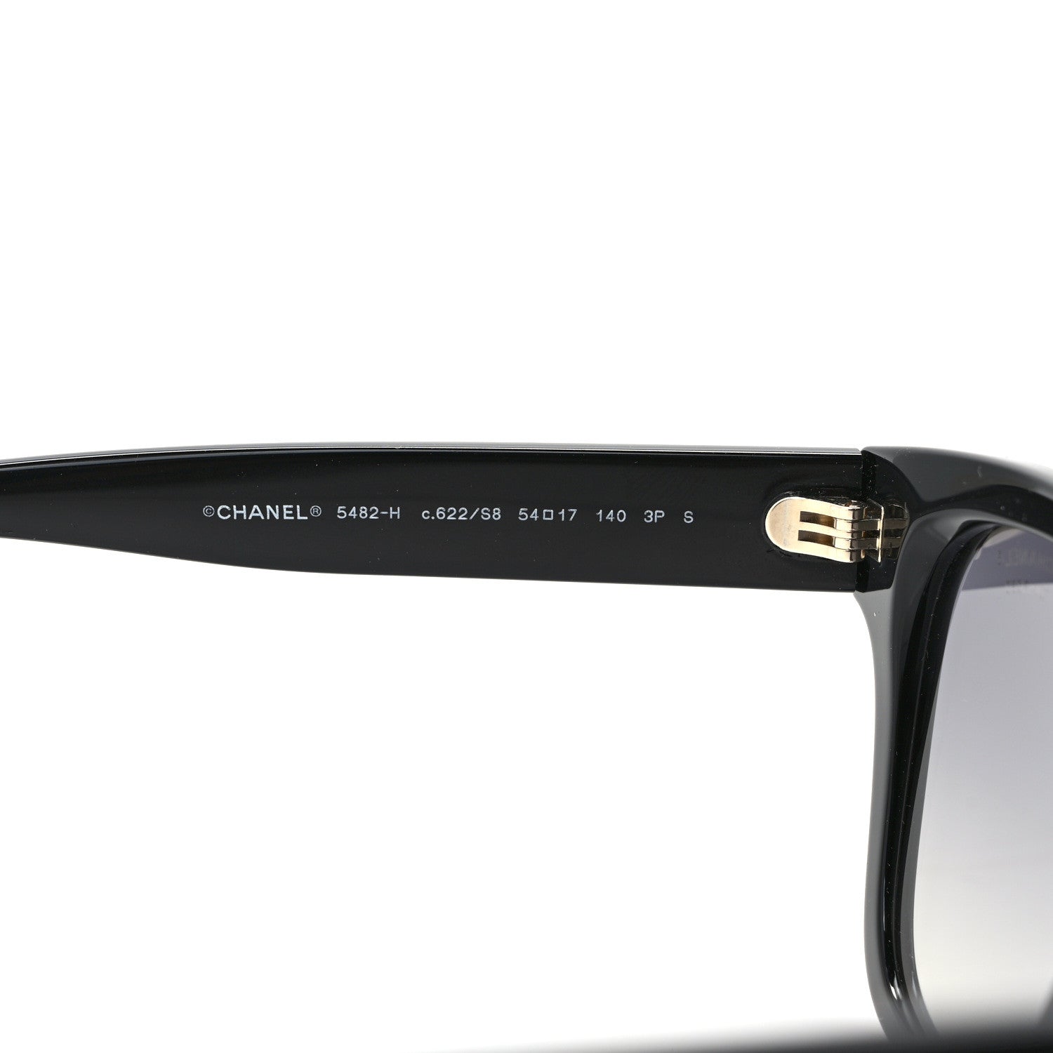 Chanel Acetate Polarized Pearl CC Square Sunglasses 5482-H-A Black 6 of 7