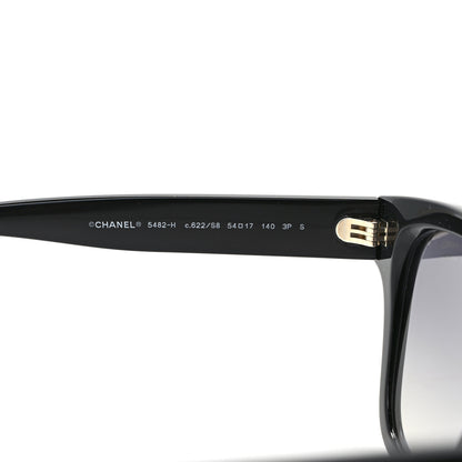 Chanel Acetate Polarized Pearl CC Square Sunglasses 5482-H-A Black 6 of 7