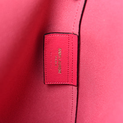 Saint Laurent Calfskin Large Shopping Tote Fuchsia 8 of 12