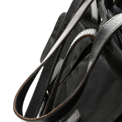 Prada Nylon Vela Drawstring Shopping Tote Black 9 of 9