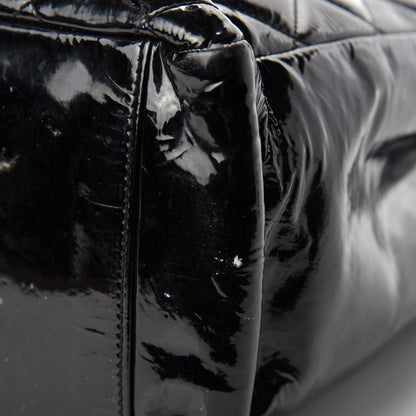 Chanel Patent Quilted Grand Shopping Tote GST Black 8 of 16