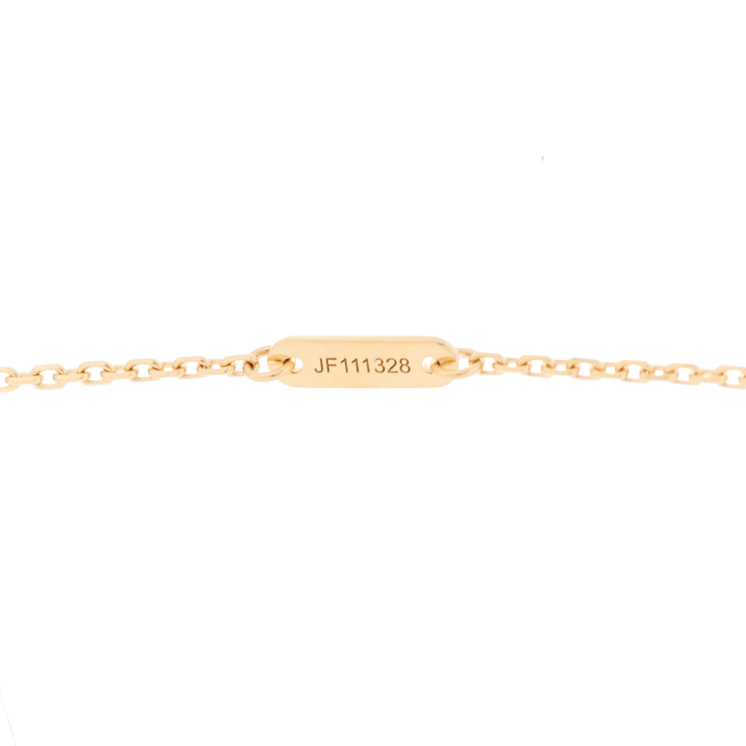 Van Cleef & Arpels 18K Yellow Gold Diamond Mini Frivole Pendant Necklace 4 of 5