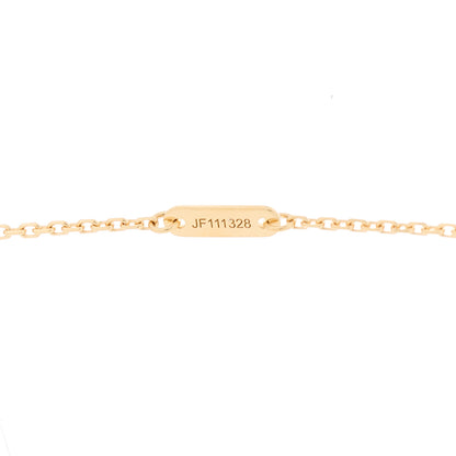 Van Cleef & Arpels 18K Yellow Gold Diamond Mini Frivole Pendant Necklace 4 of 5