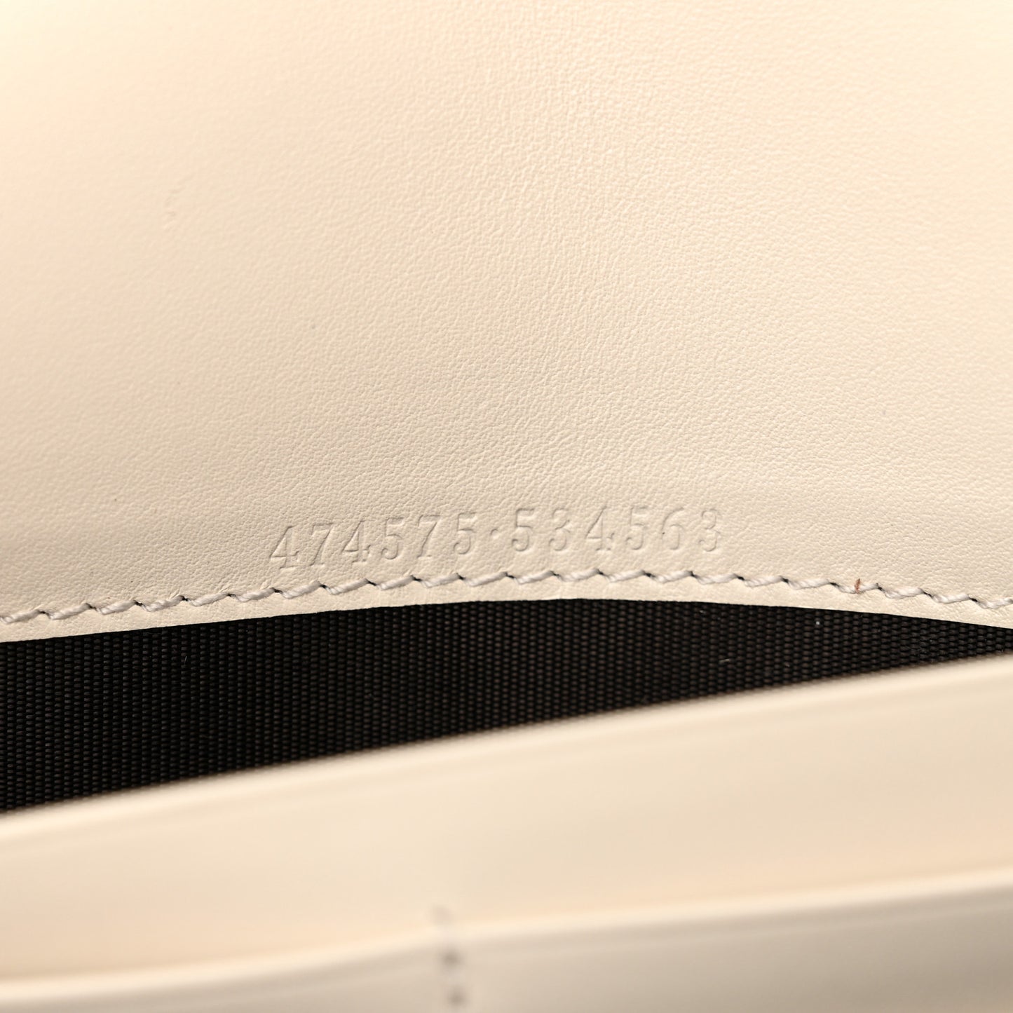 Calfskin Matelasse GG Marmont Chain Wallet Mystic White