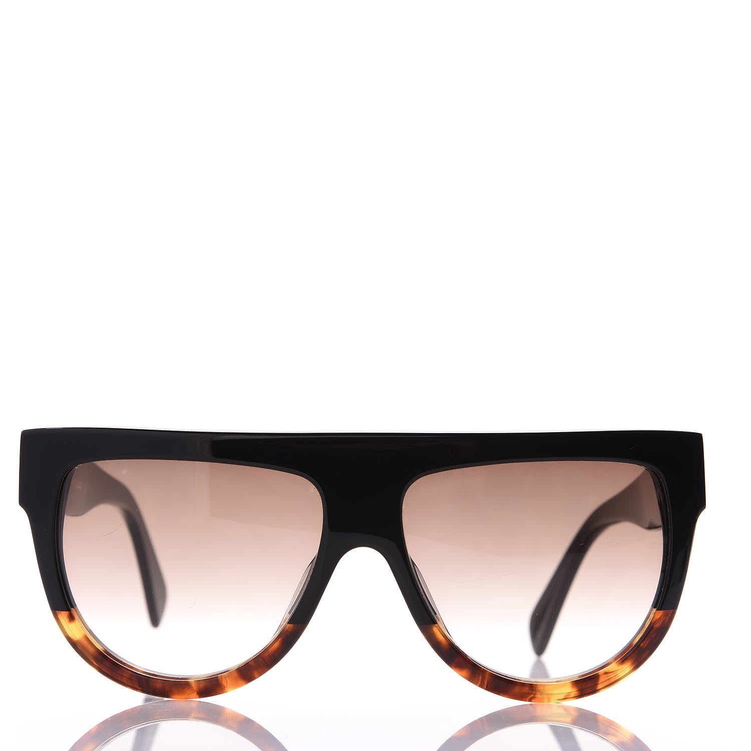 Celine Shadow Sunglasses CL 41026/S Black Havana 3 of 7