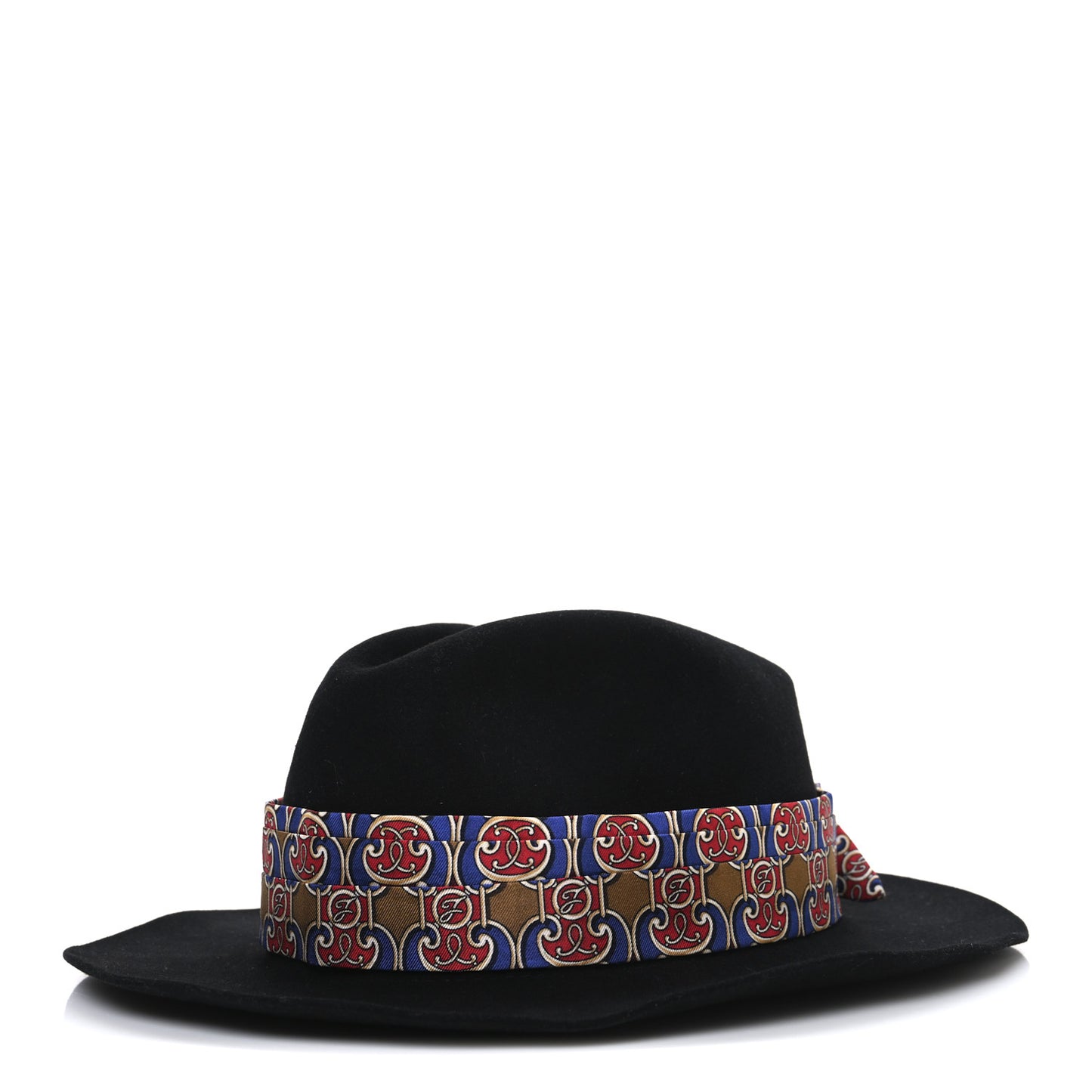 Rabbit Fur Scarf Fedora M Black