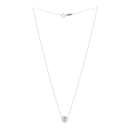 Tiffany Sterling Silver Twist Knot Pendant Necklace 3 of 5