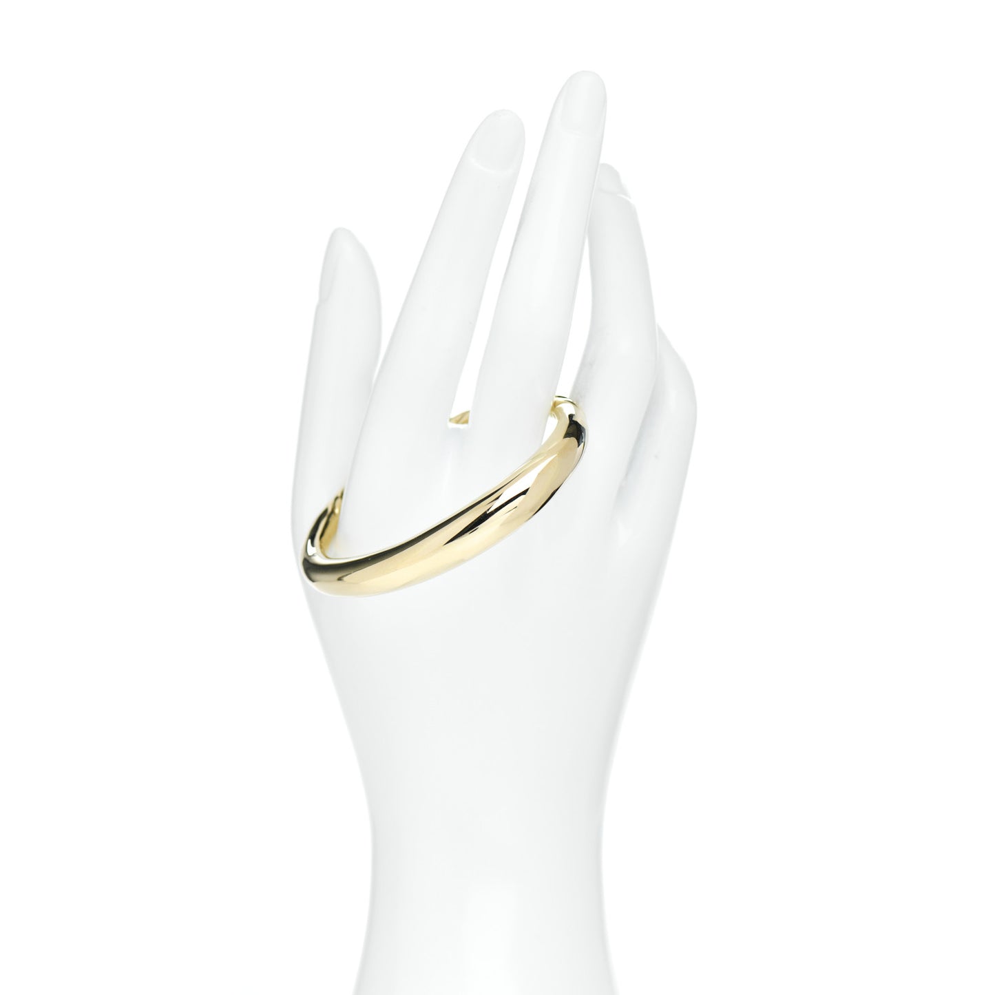 18K Yellow Gold 9.5mm Pure Form Smooth Bracelet