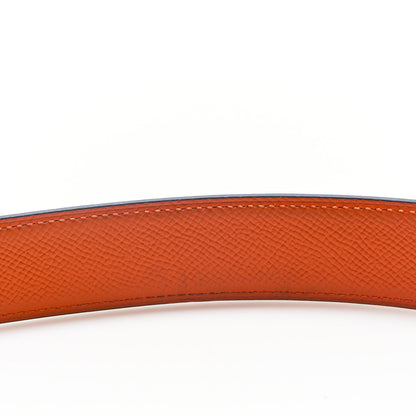 Hermes Epsom Reversible 38mm Belt Strap 110 44 Gris Etain Orange 6 of 7