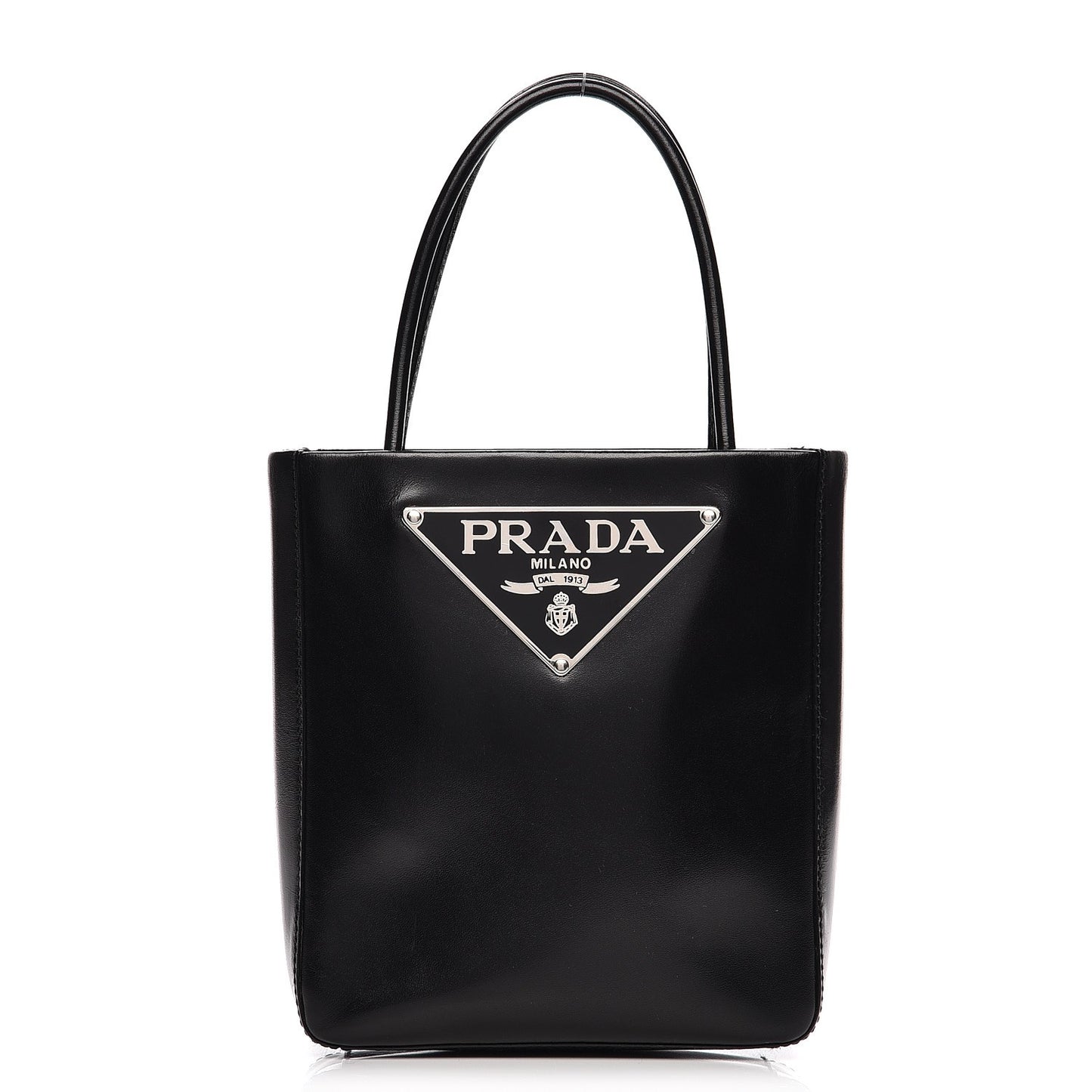 Vitello Box Mini Logo Bag Black
