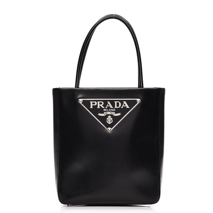 Prada Vitello Box Mini Logo Bag Black 1 of 11