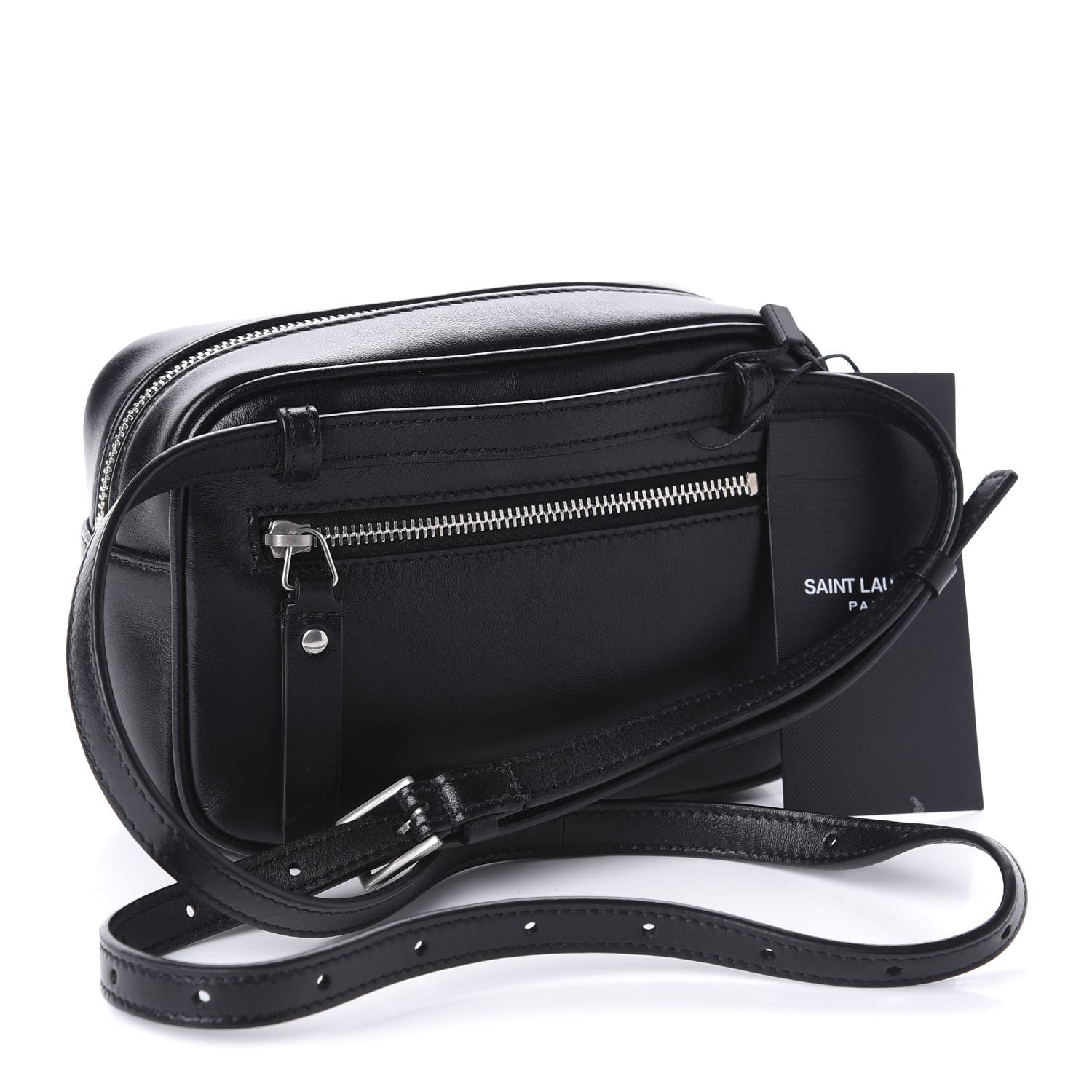Saint Laurent Calfskin Matelasse Monogram Lou Belt Bag Black 3 of 10