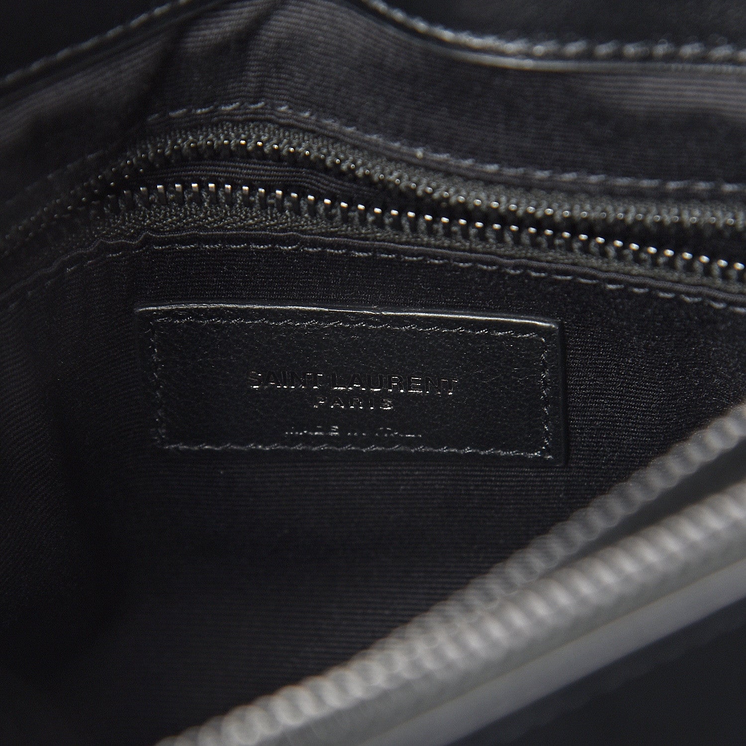 Saint Laurent Calfskin Y Quilted Monogram Medium Loulou Chain Satchel Black 5 of 8