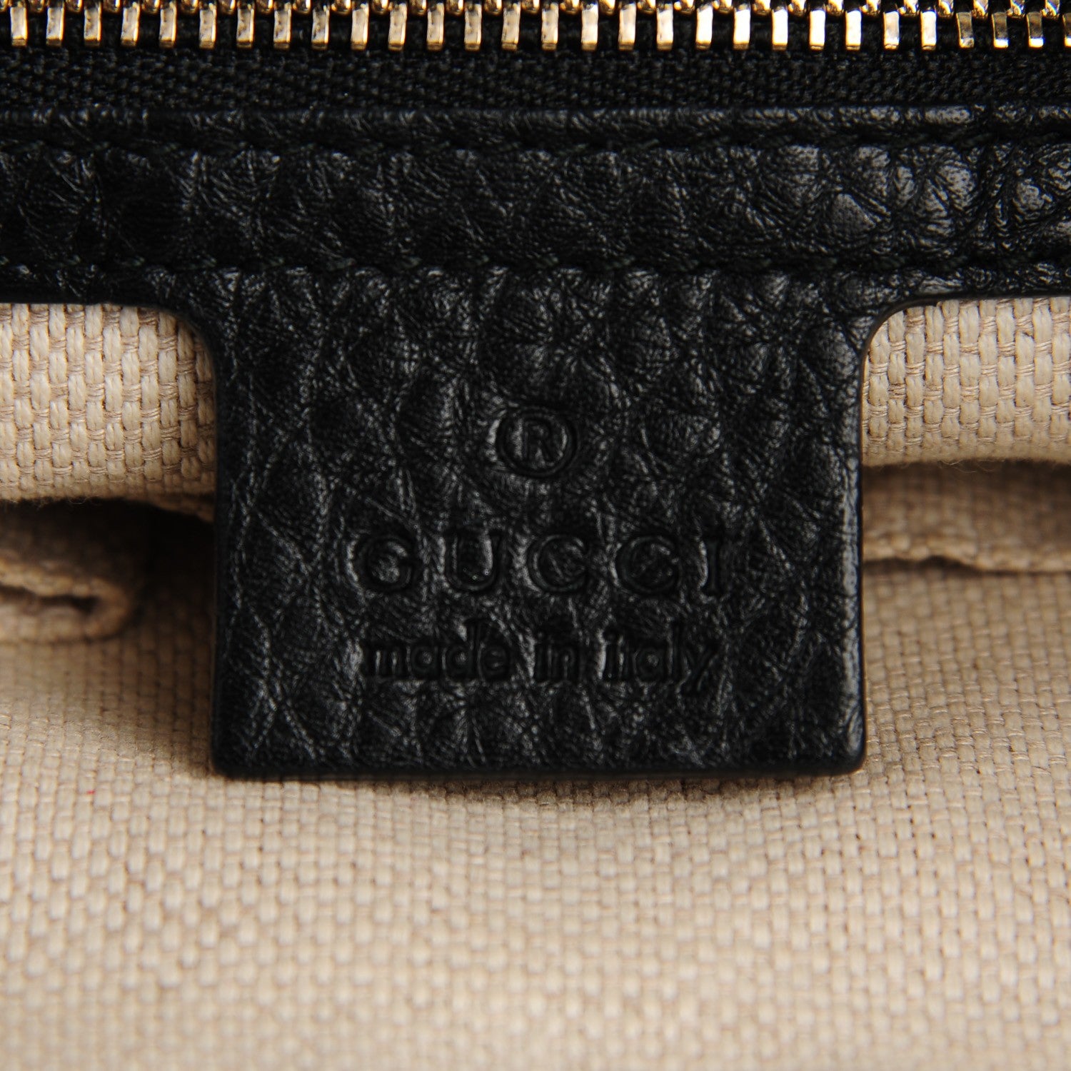 Gucci Pebbled Calfskin Medium Soho Chain Shoulder Bag Black 6 of 7