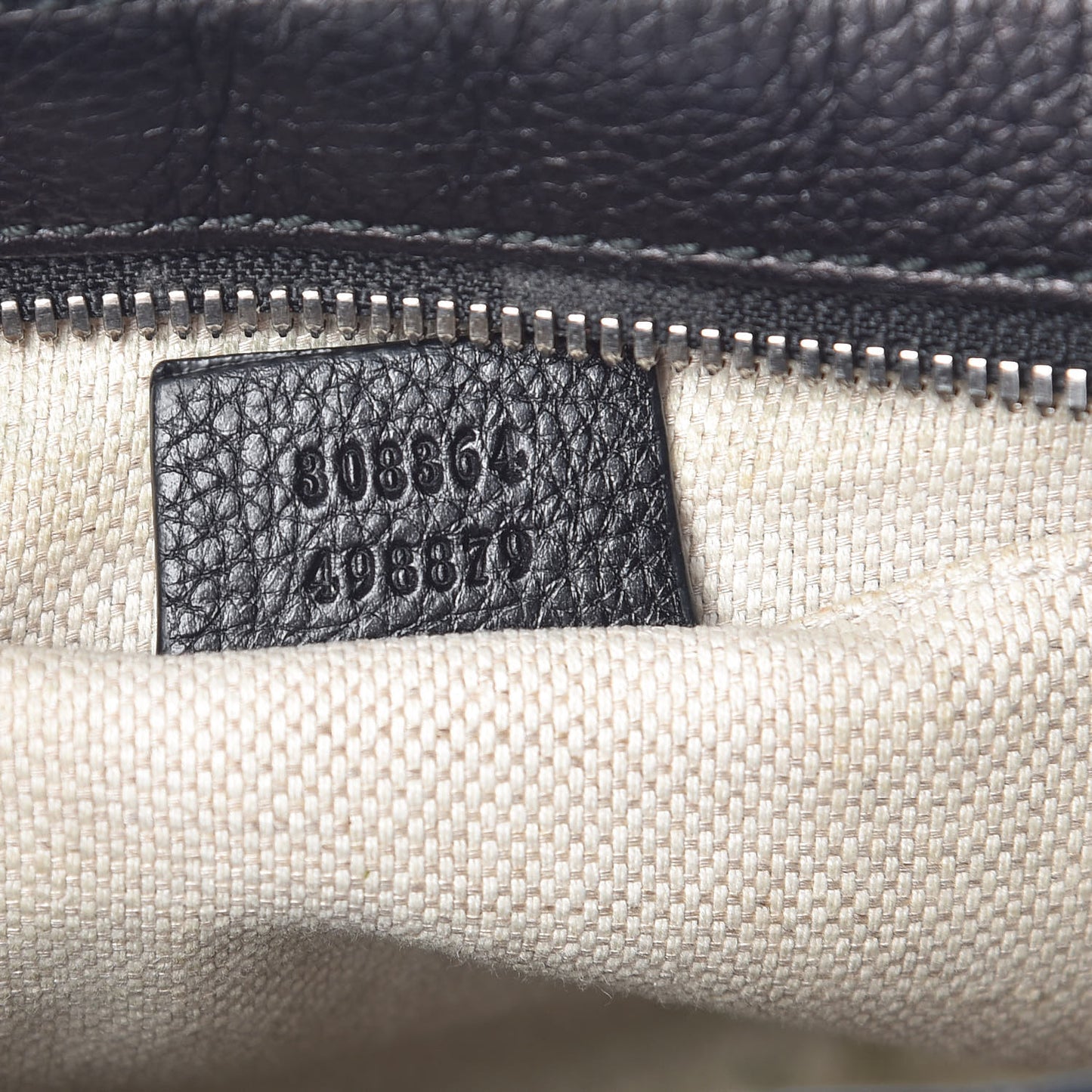 Pebbled Calfskin Studded Small Soho Disco Bag Black