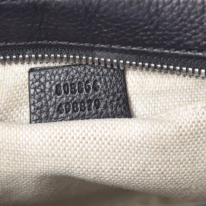 Gucci Pebbled Calfskin Studded Small Soho Disco Bag Black 7 of 11