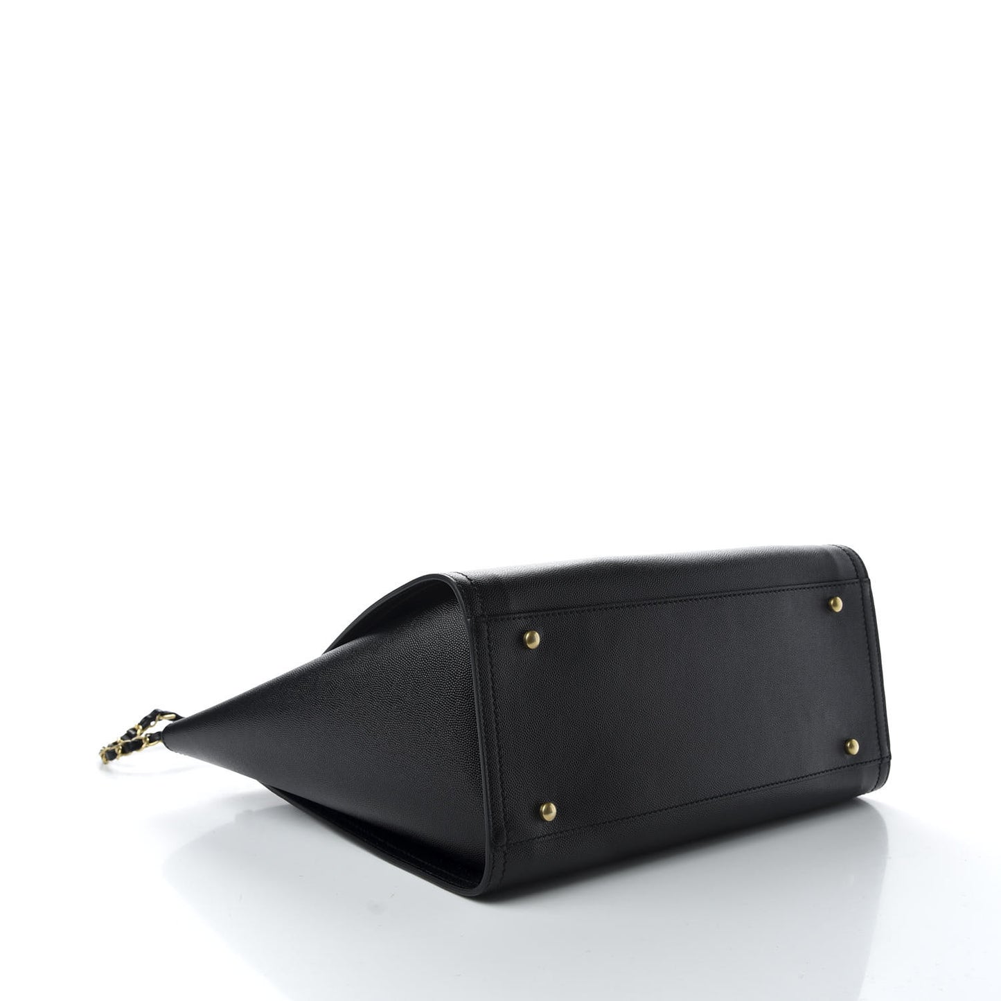 Caviar Small Studded Deauville Tote Black