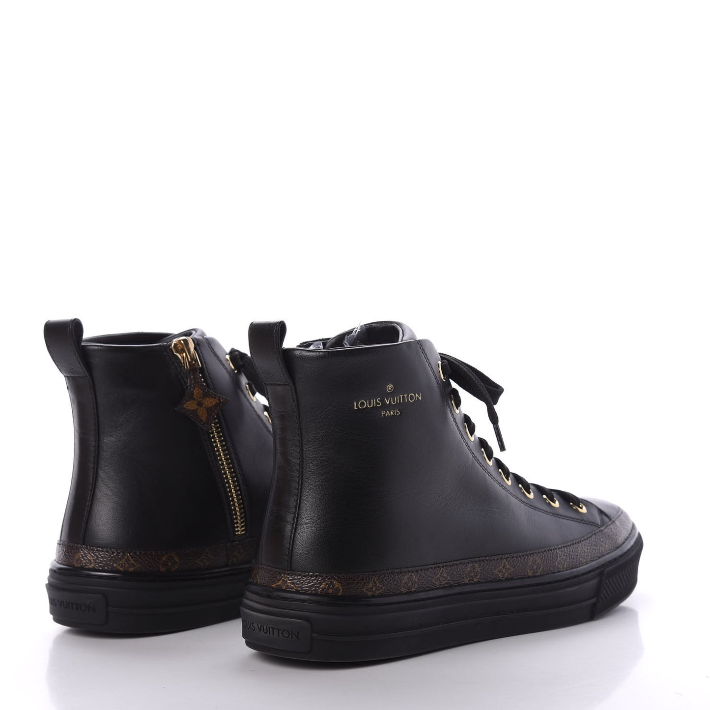 Monogram Stellar Sneaker Boots 37 Black