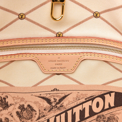 Louis Vuitton Damier Azur Summer Trunks Mykonos Neo Neverfull MM 6 of 14