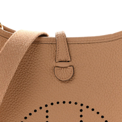 Hermes Taurillon Clemence Amazone Evelyne TPM Chai 3 of 11