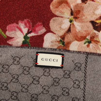 Gucci Wool GG Monogram Miniorophin Scarf Lacquer Pink 4 of 4