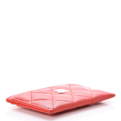 Chanel Lambskin Quilted Card Holder Red 4 of 8
