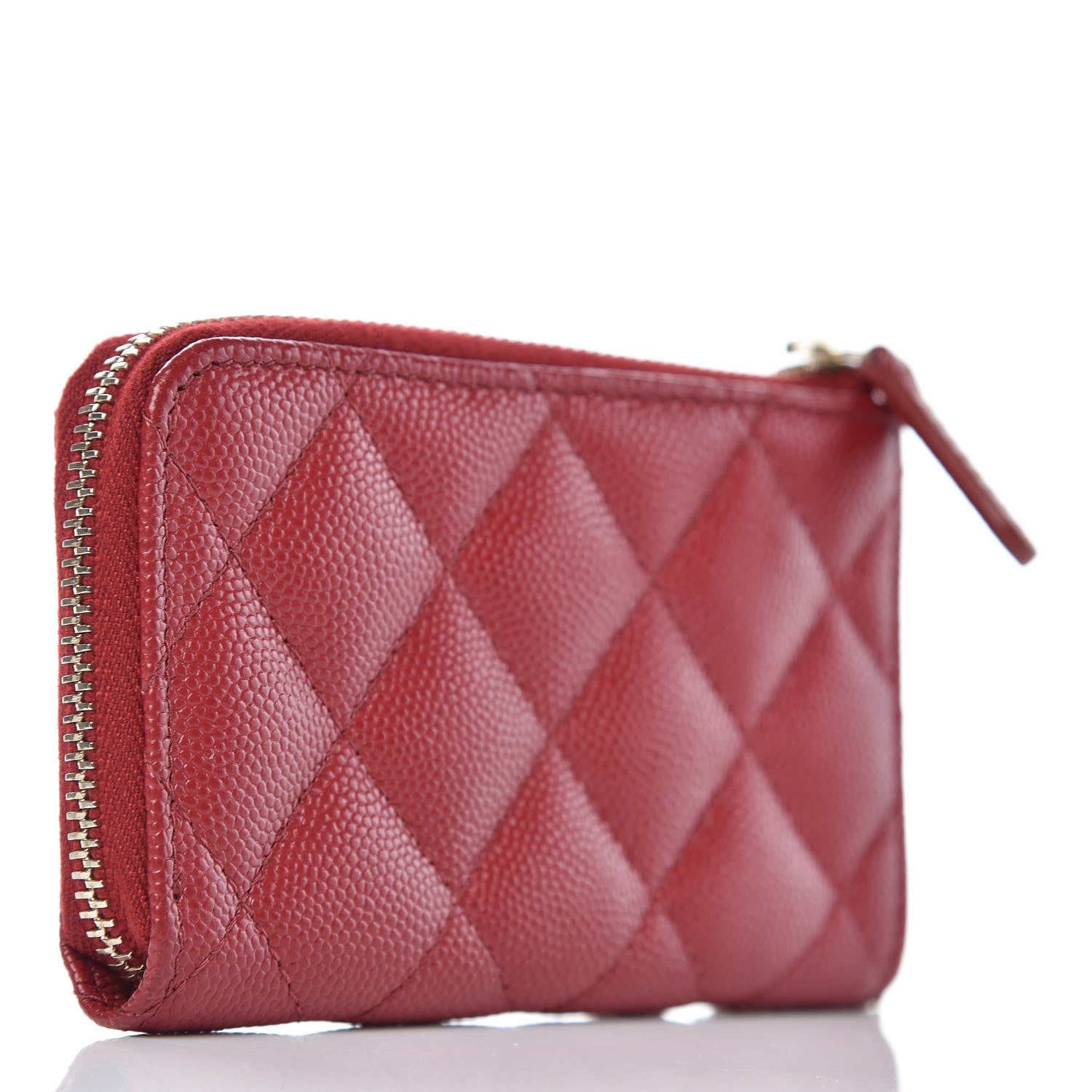 Chanel Caviar Quilted Key Holder Case Red 3 of 8