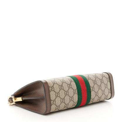 Gucci GG Supreme Monogram Web Small Ophidia Chain Shoulder Bag Brown 4 of 11