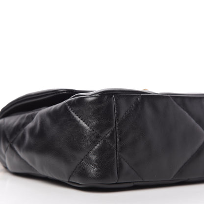 Chanel Shiny Goatskin Quilted Medium Chanel 19 Flap Black 6 of 11