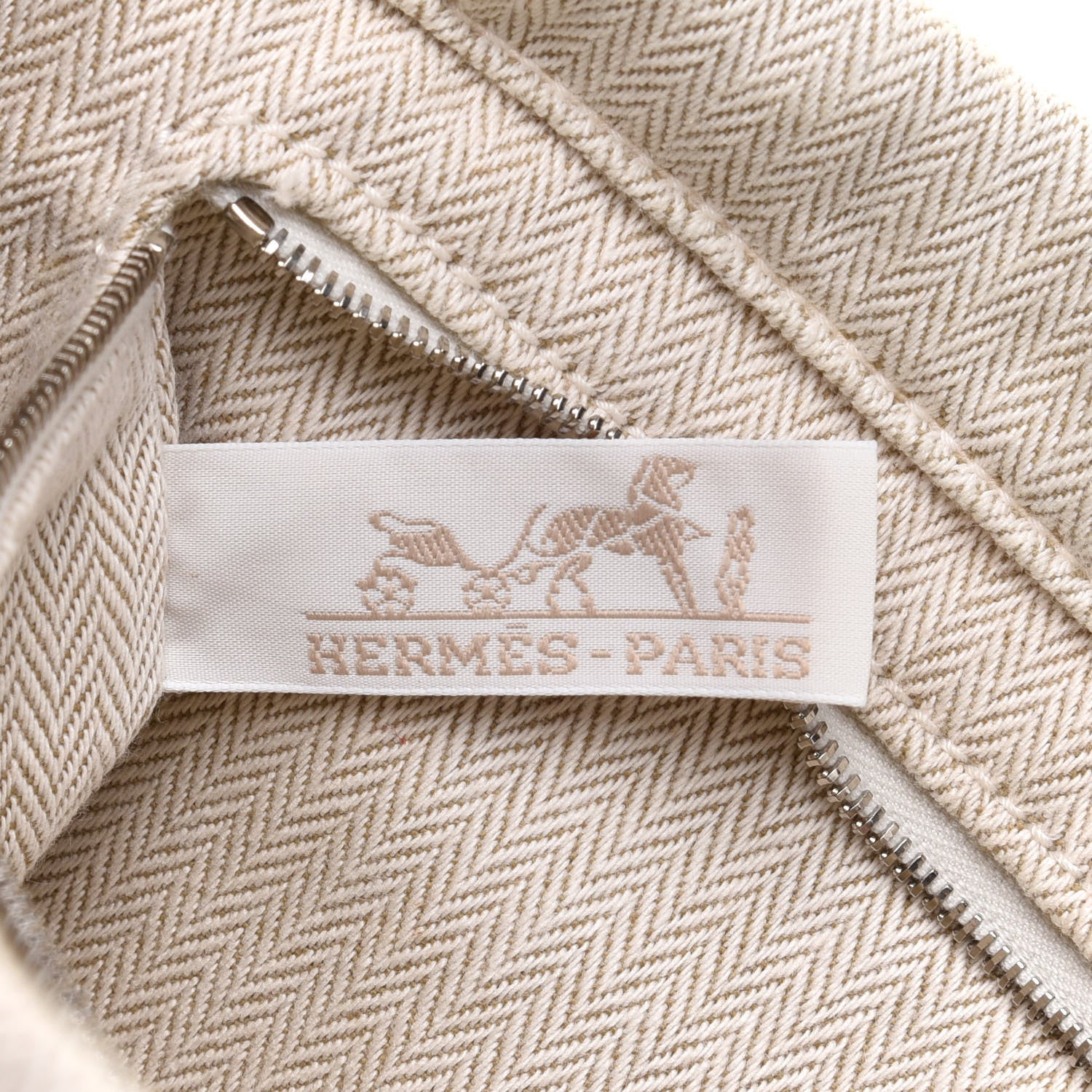 Hermes Canvas Barenia Fourbi 25 MM Pouch Naturel Fauve 6 of 13