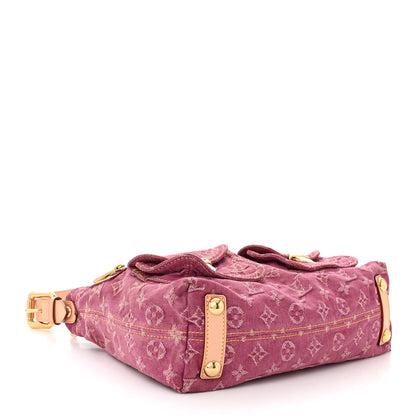 Louis Vuitton Denim Baggy PM Fuchsia 4 of 9