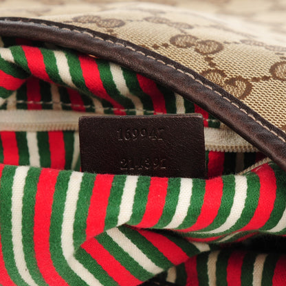 Gucci Monogram Medium New Britt Hobo Dark Brown 7 of 7