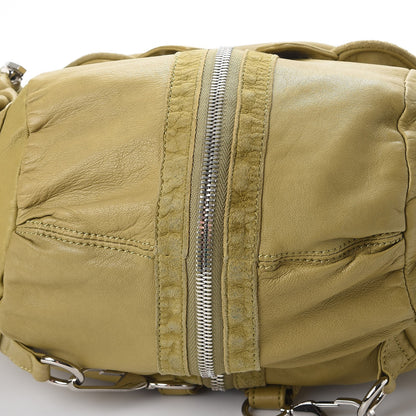Alexander Wang Lambskin Marti Backpack Bag Green Silver Hardware 12 of 17