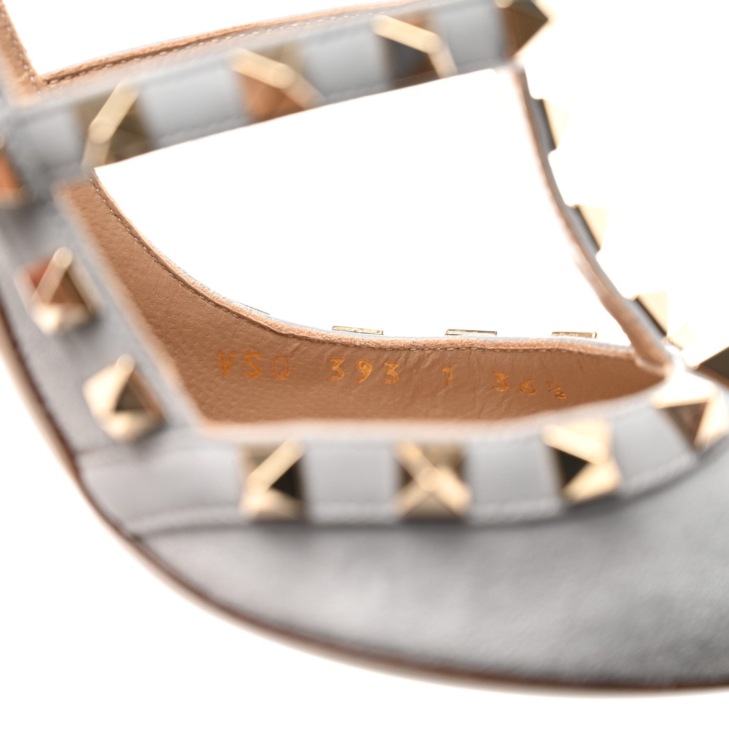 Valentino Garavani Suede Nappa Rockstud Ankle Strap 100mm Pumps 36.5 Pastel 7 of 9