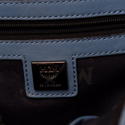 MCM Visetos Studded Small Stark M Backpack Blue 5 of 10