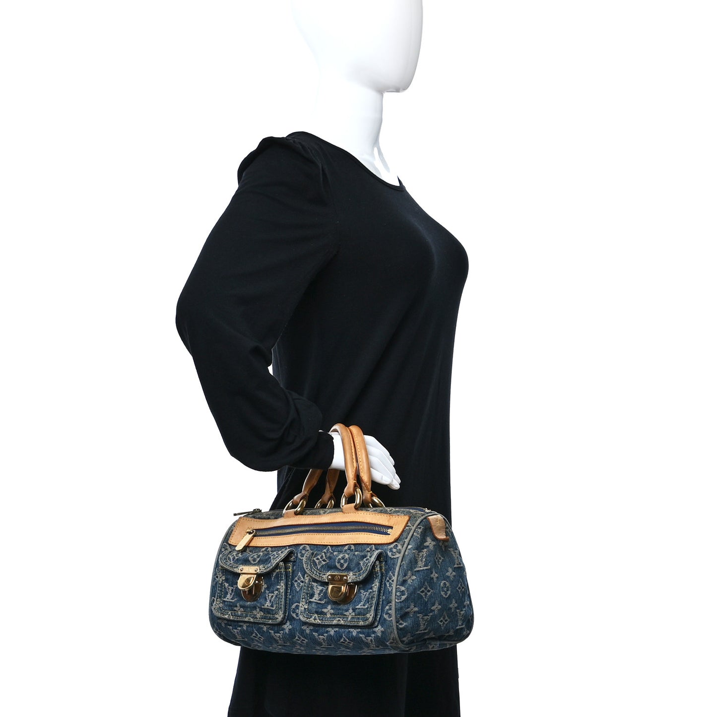 Monogram Denim Neo Speedy Blue