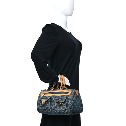 Louis Vuitton Monogram Denim Neo Speedy Blue 2 of 8