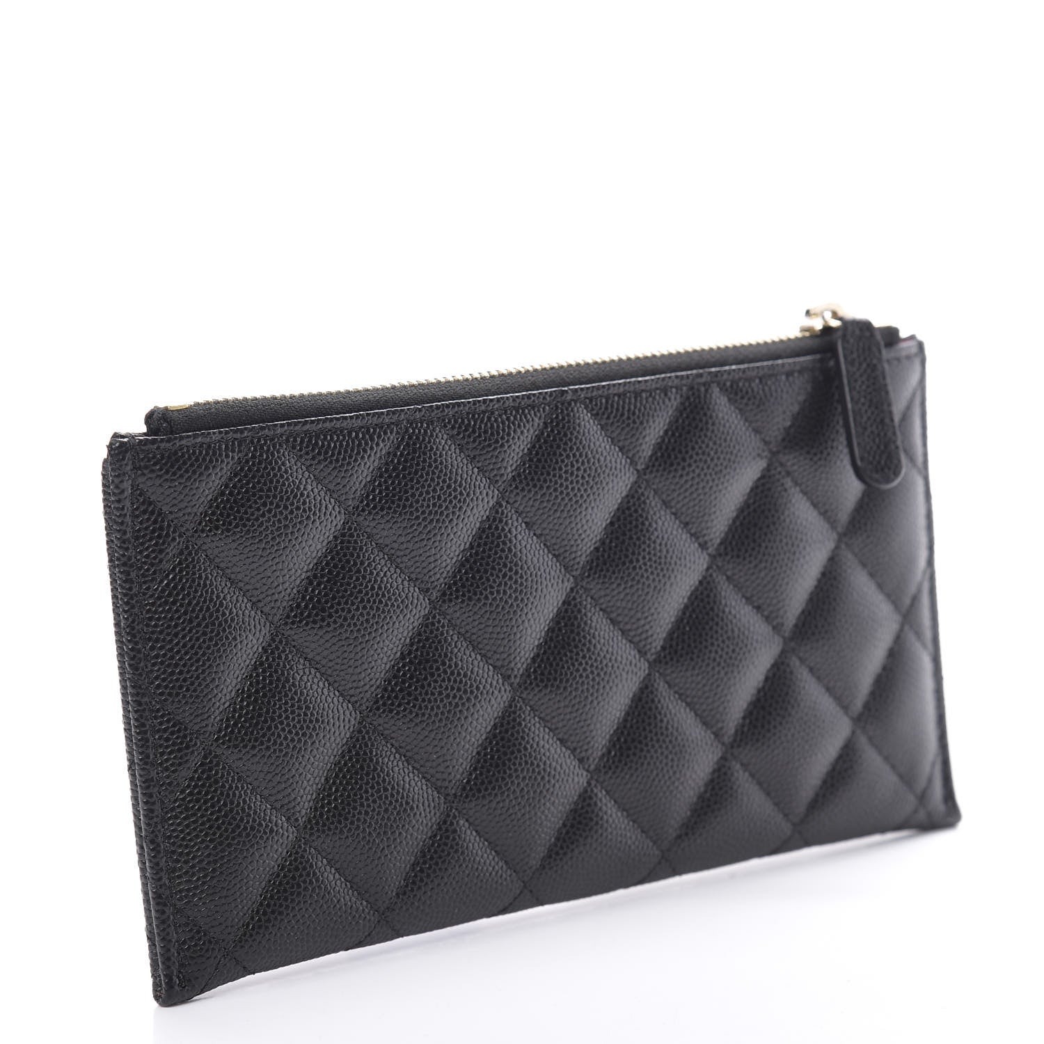Chanel Caviar Quilted Classic Zip Pouch Black 3 of 9