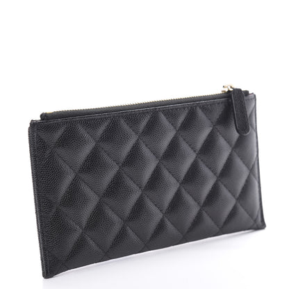 Chanel Caviar Quilted Classic Zip Pouch Black 3 of 9