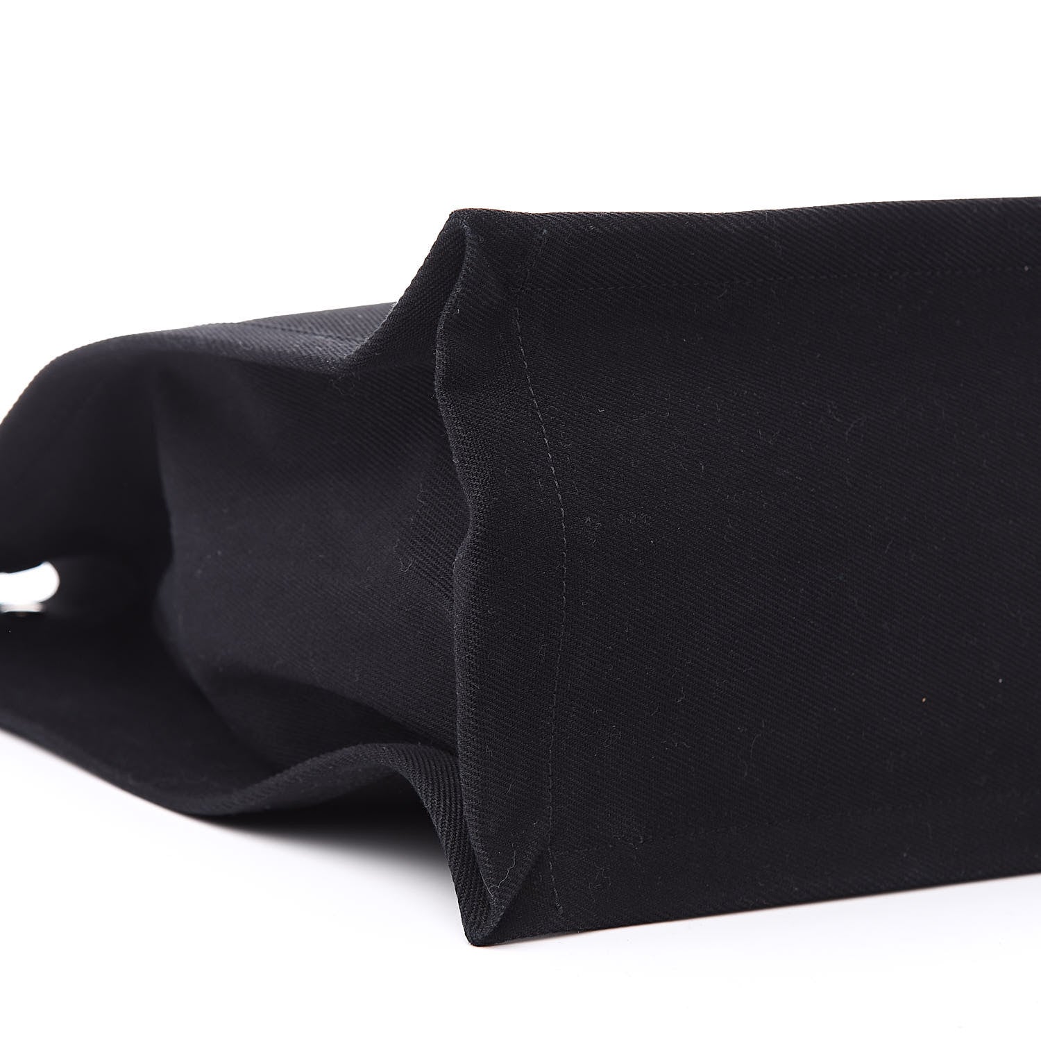 Saint Laurent Linen Calfskin Rive Gauche Tote Black 7 of 8