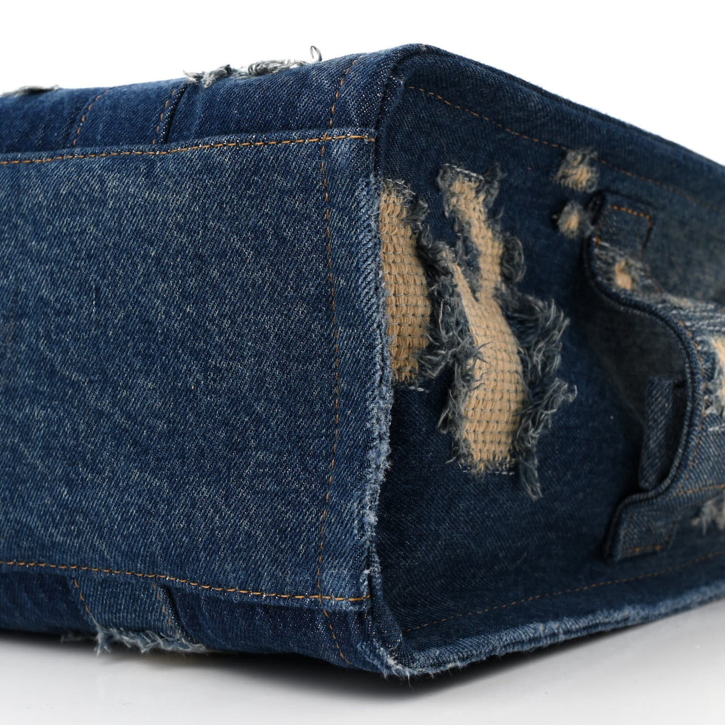 The Rip and Repair Denim Canvas Medium The Tote Bag Blue