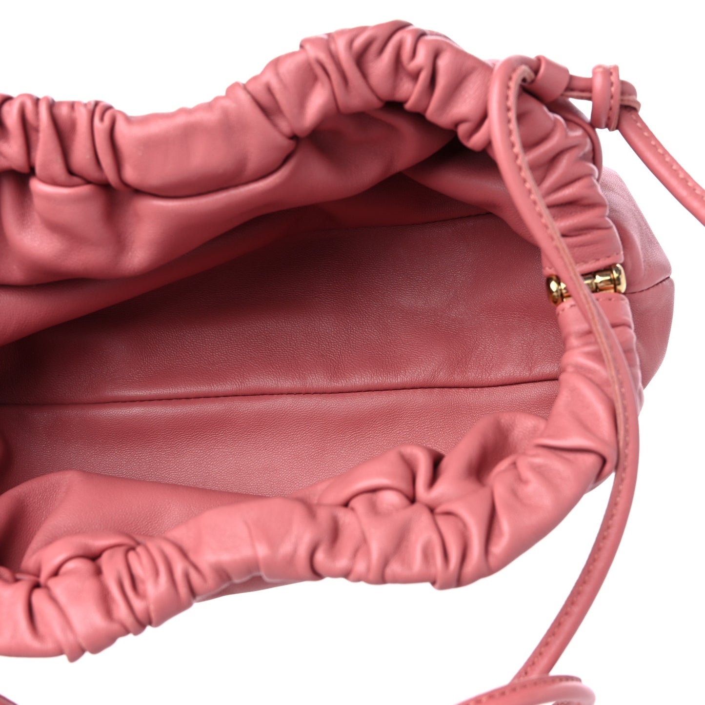 Lambskin Mini Cloud Clutch Blush