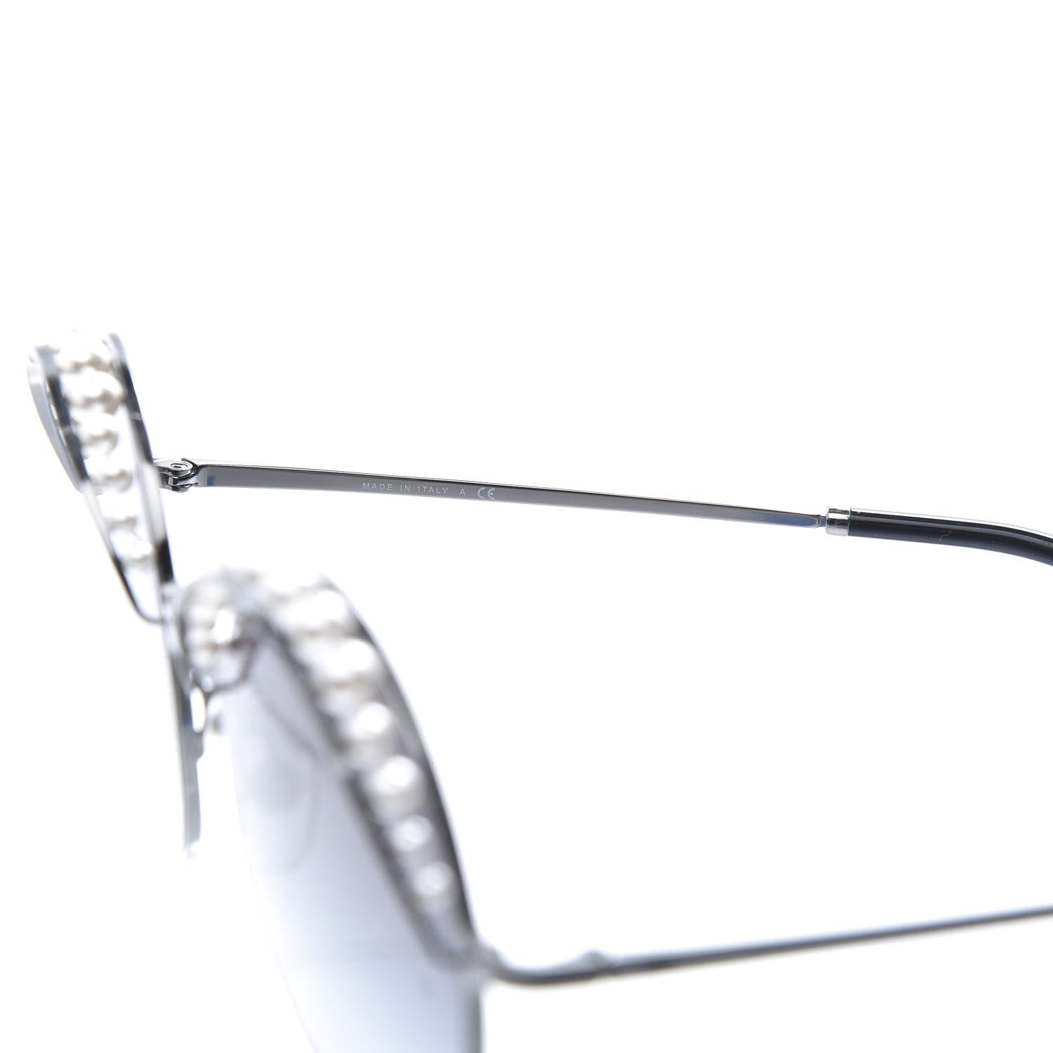 Chanel Pearl Round Sunglasses 4234-H Black 5 of 8