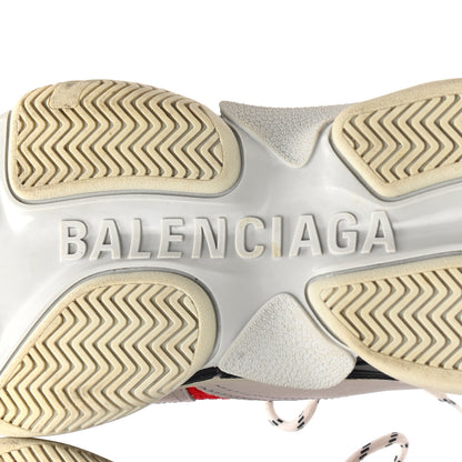 Balenciaga Fabric Mesh Mens Triple S Sneakers 42 Red Grey White 6 of 9