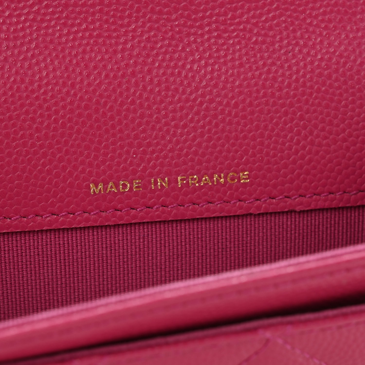Chanel Caviar Quilted Flap Card Holder Wallet Dark Pink 7 of 11