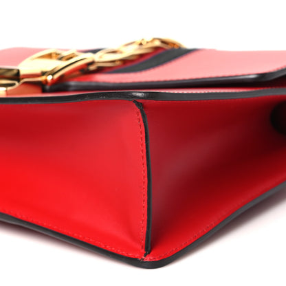Gucci Calfskin Small Sylvie Shoulder Bag Hibiscus Red 10 of 10