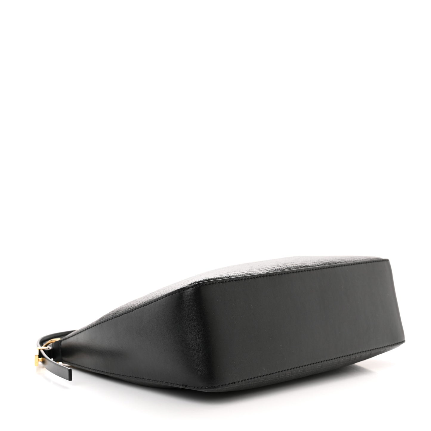 Coated Canvas Logo 4G Embossed Small Moon Cut Out Shoulder Bag Black