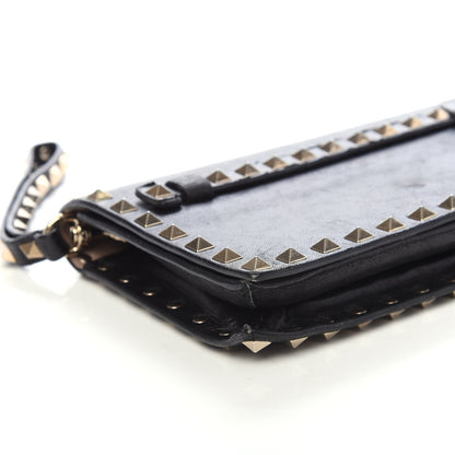 Valentino Garavani Nappa Rockstud Wristlet Clutch Black 7 of 9